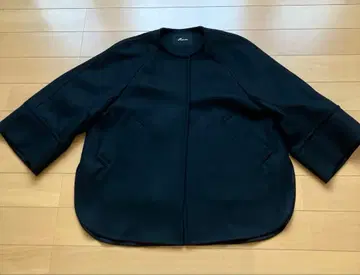 스픽앤스팬 HARDYNOIR 블랙 울 숏코트 일본제 프리