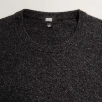 M 사이즈 캐시미어 100% 스웨터 다크 그레이