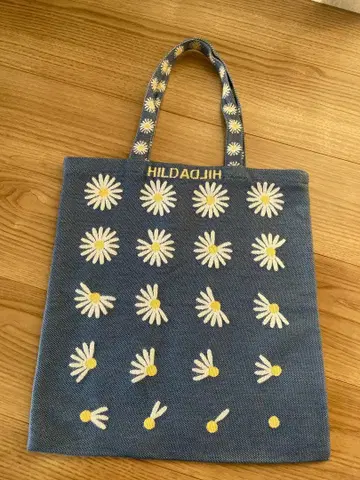 미사용 아틀리에 니키티키 힐다힐다 자카드 직조 토트백 데이지