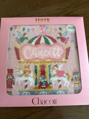 [ 미사용 새상품 ] 페이러 x 차코트 손수건 홀리데이 시즌 로얄 핑크