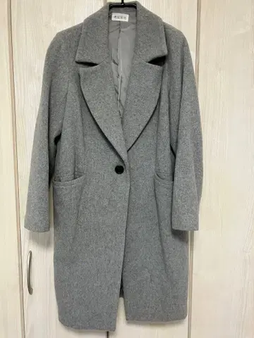 PLST 그레이 M 사이즈 체스터 코트