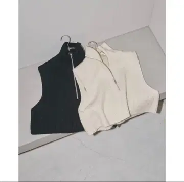 투데이풀 하프 지퍼 니트 베스트