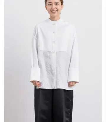 shirocon 턱시도 리본 블라우스 38