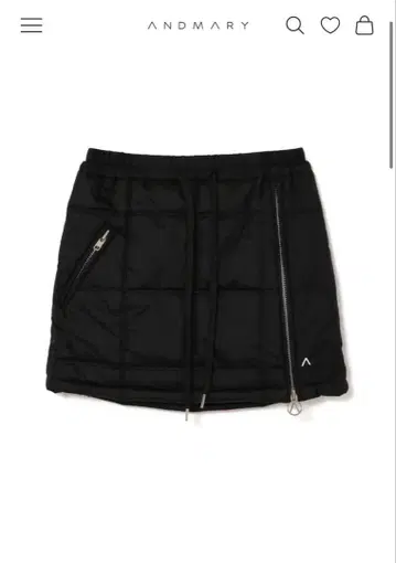 andmary Mary quilting skirt 블랙