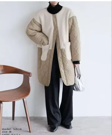 reca 퀼팅 자켓 아이보리/베이지 프리 사이즈