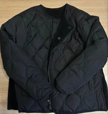 TAION 다운 보아 리버서블 자켓 블랙 여성용