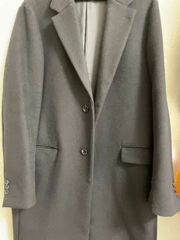 유나이티드 애로우즈 그린 라벨 체스터 코트 블랙