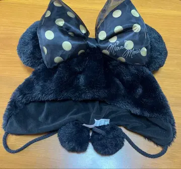 디즈니 도트 팬캡 골드 미니