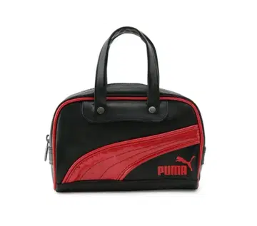 PUMA 블랙&레드 핸드백