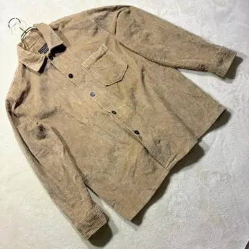 자라 코듀로이 셔츠 자켓 베이지 M 사이즈 남성용 상의 가을/겨울