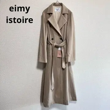 새상품 에이미 이스트 월 울 A라인 롱 코트 벨트 캐시미어