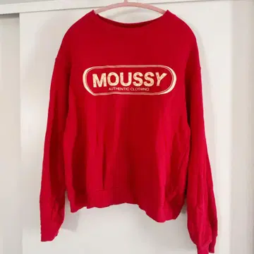 마우지 트레이닝복 빨간색 로고 moussy 상의 여성용
