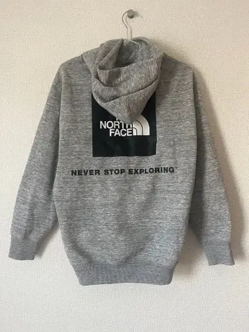 THE NORTH FACE 그레이 후드티 후드 부착