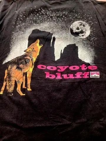 90s anvil 바디 말보로 코요테 페이드 T셔츠