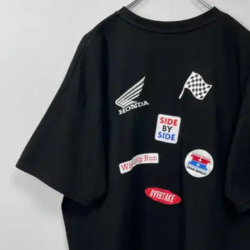 HONDA 레이싱 자수 로고 티셔츠
