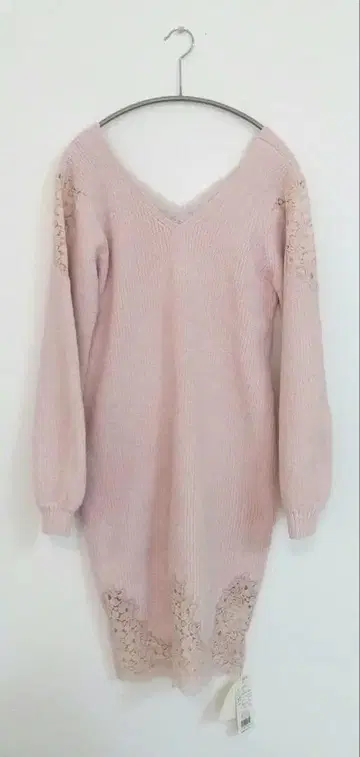 [ 새상품 ] 31 Sons de mode 레이스 절개 니트 원피스