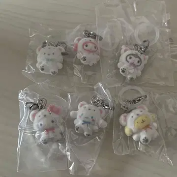 산리오 캐릭터 메지루시 액세서리 후와후와 스노우 컴플리트