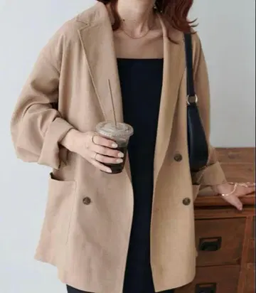 디스코트 테크 린넨 자켓