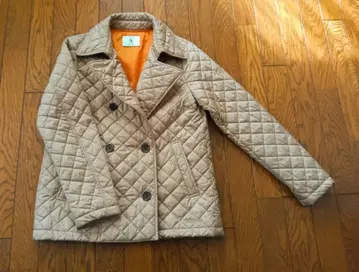 에이글 퀼팅 충전솜 자켓 숏코트 M 베이지