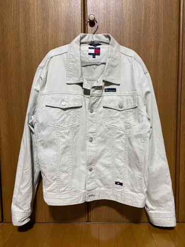 TOMMY JEANS 크림색 자켓 XL