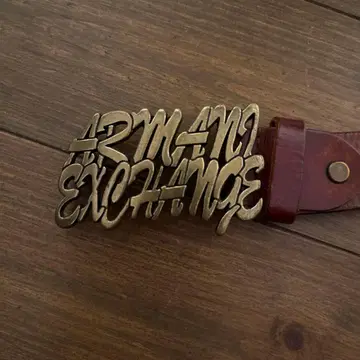 ARMANI EXCHANGE 브라운 가죽 벨트