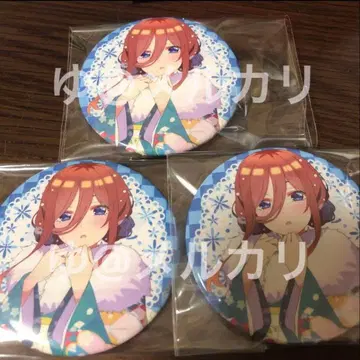 5등분의 신부 smile base cafe 하레기 미쿠 캔뱃지 레어