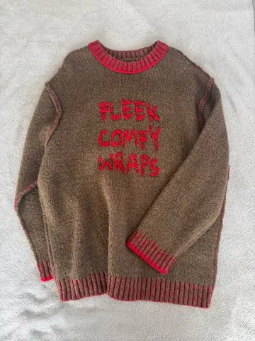 Kastane 리버서블 니트 브라운/레드