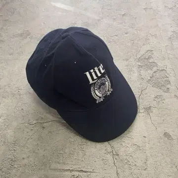 Lite USA 구제 의류 캡 모자 사이즈 조절 가능 블랙 자수
