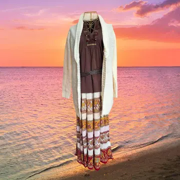 초특가 풀 코디 세트 y2k 에스닉 구제 의류 헤이세이 갸루 민족계