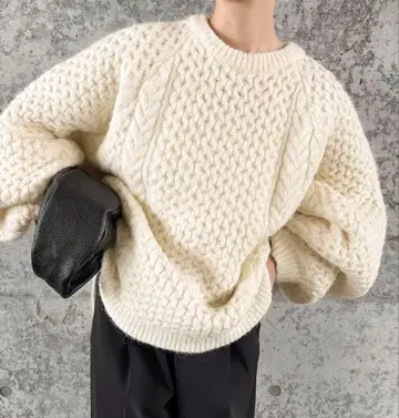 SELECTMOCA by son 오버 사이즈 허니콤 니트