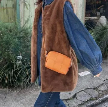 DISCOAT 데님 셔츠 퍼 베스트 2세트