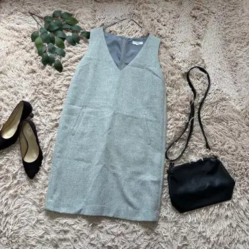 6494 내추럴 뷰티 베이직 점프 스커트/원피스 [ M ] 그레이/라메