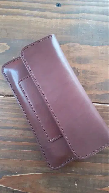 지갑, 파우치, 통장 케이스, 소품함 가죽 공예 (다크 브라운) 252