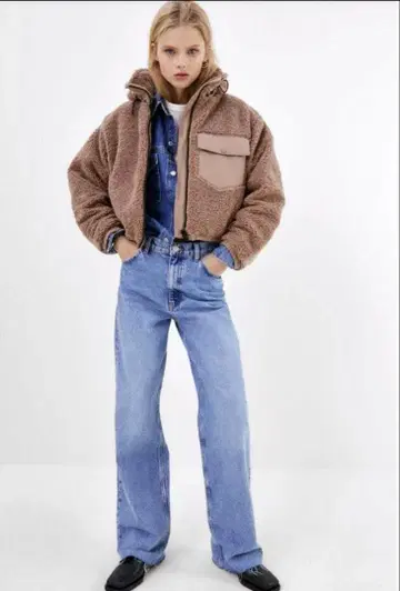 대비 포켓 보아 자켓 ZARA 아우터