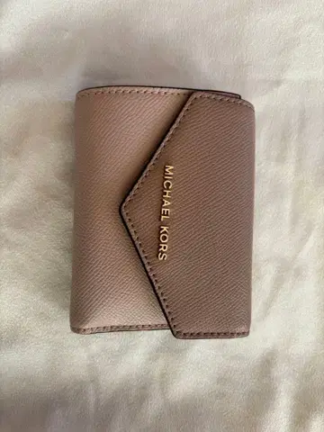 MICHAEL KORS 3단 폴더형 지갑 핑크 베이지