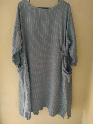 그레이 스트라이프 살로펫 버튼 포함