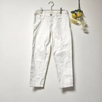 [ ROPE' PICNIC ] 로페피크닉 크롭 팬츠 화이트 (S)