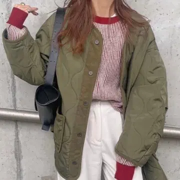 시마무라 kaoru 퀼트 자켓 코트 자켓 빅 사이즈 XL