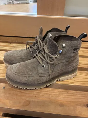 SOREL 스웨이드 하이컷 부츠 그레이