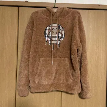 브라운 플리스 후드티 상하의