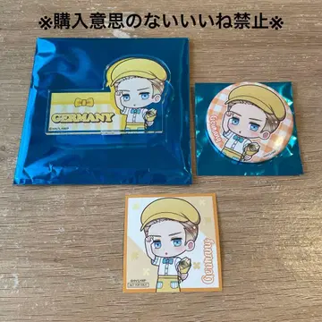 헤타리아 독일 AmoCrepe 캔뱃지 아크릴 명찰 씰