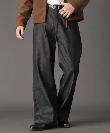 [ LURAKU ] 세미 플레어 리지드 데님