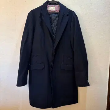 NANO UNIVERSE 네이비 체스터 코트