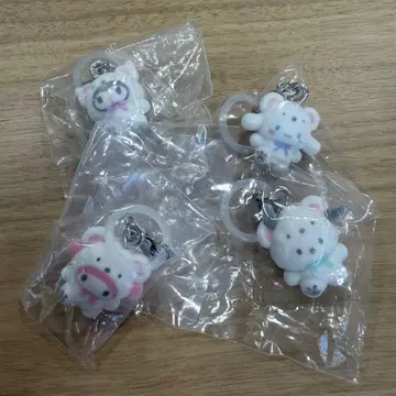 산리오 메지루시 액세서리 복슬복슬 스노우 4개 세트