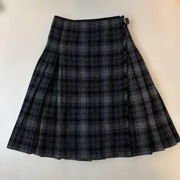 MHL 플리츠 스커트 랩스커트 글렌체크