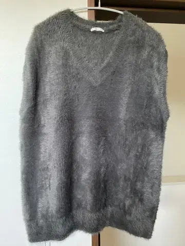 샤기 베스트 니트 미사용 새상품