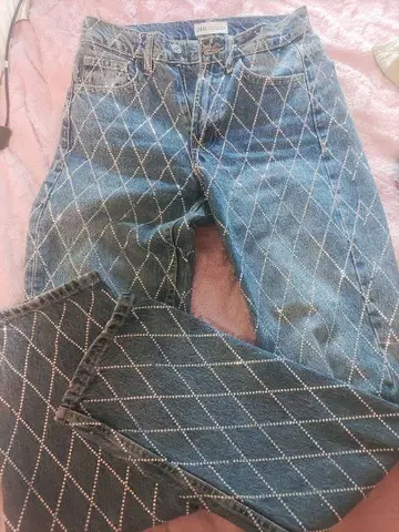 Zara ZALA 자라 큐빅 데님 팬츠