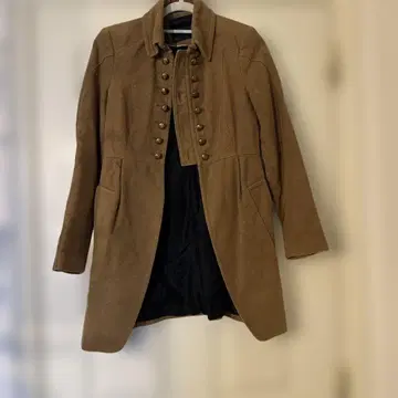 ZARA 베이지 밀리터리풍 코트