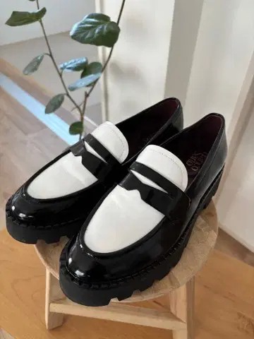 통굽 로퍼 페니 로퍼 바이컬러