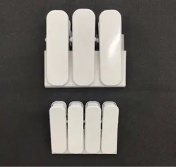 기모노 클립 / 대 3개 소 4개 세트 화이트 안쪽 밴딩 포함